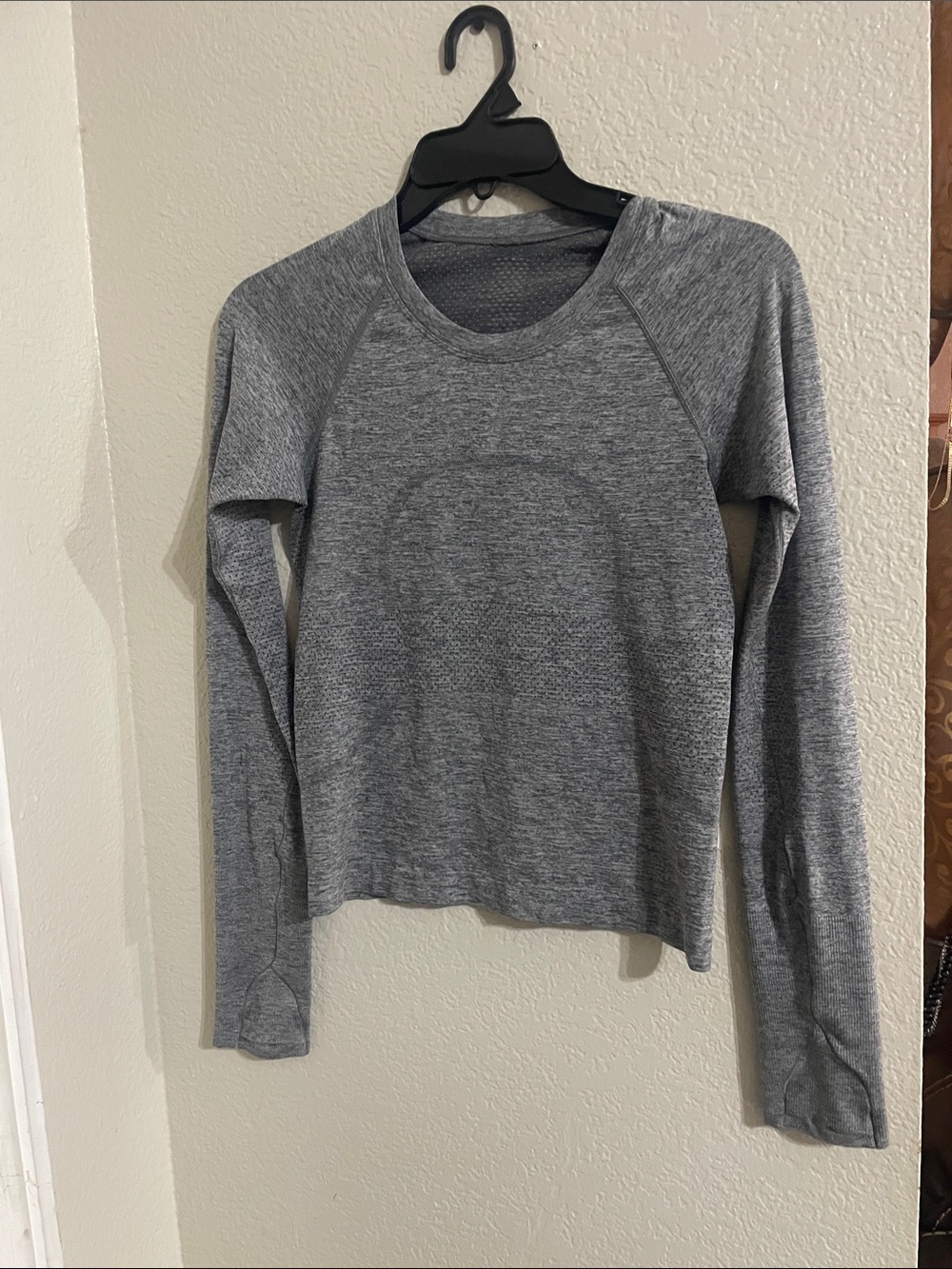 lululemon athletica Heathered Gray Long-Sleeve Crew Sweatshirt
